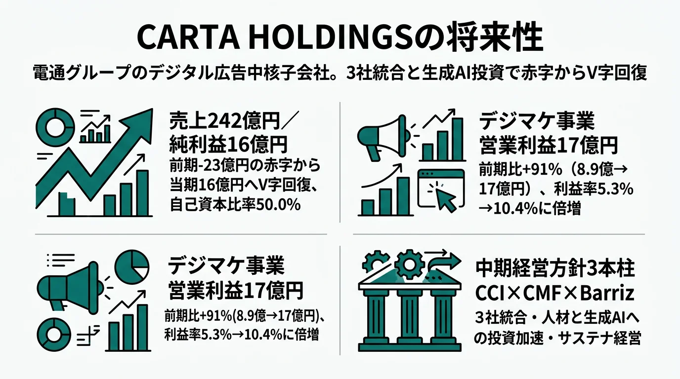 CARTA HDの将来性｜3社統合と生成AI投資の強みとリスク