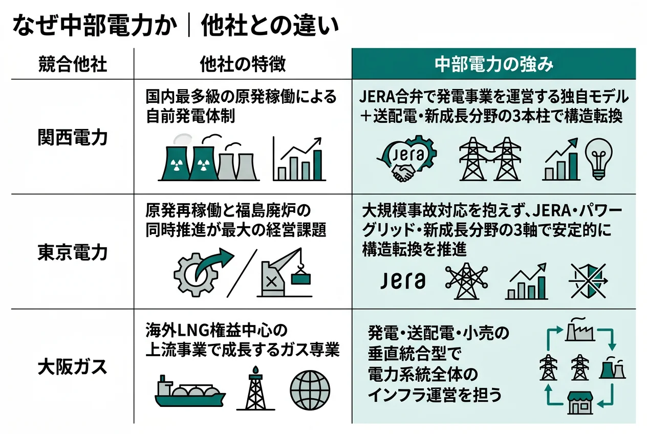 なぜ中部電力か|他社との違い