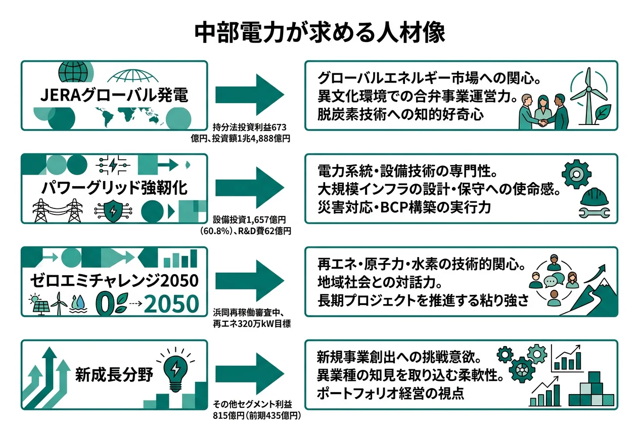中部電力が求める人材像
