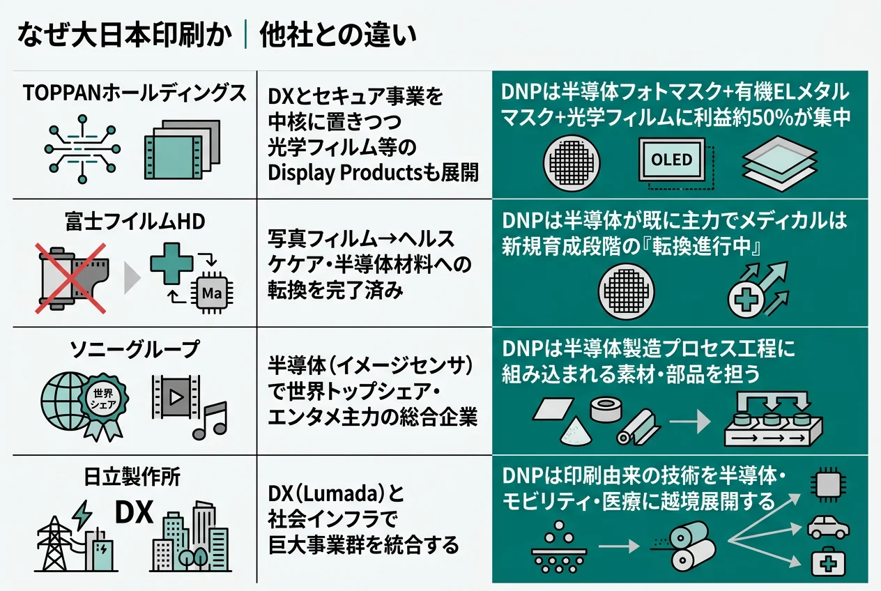 なぜ大日本印刷か｜他社との違い