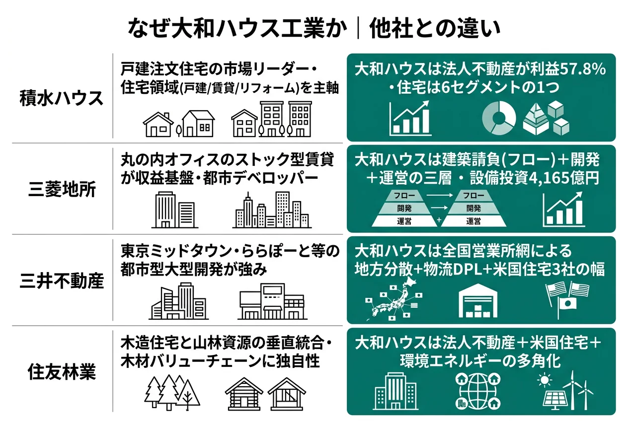 なぜ大和ハウスか|他社との違い
