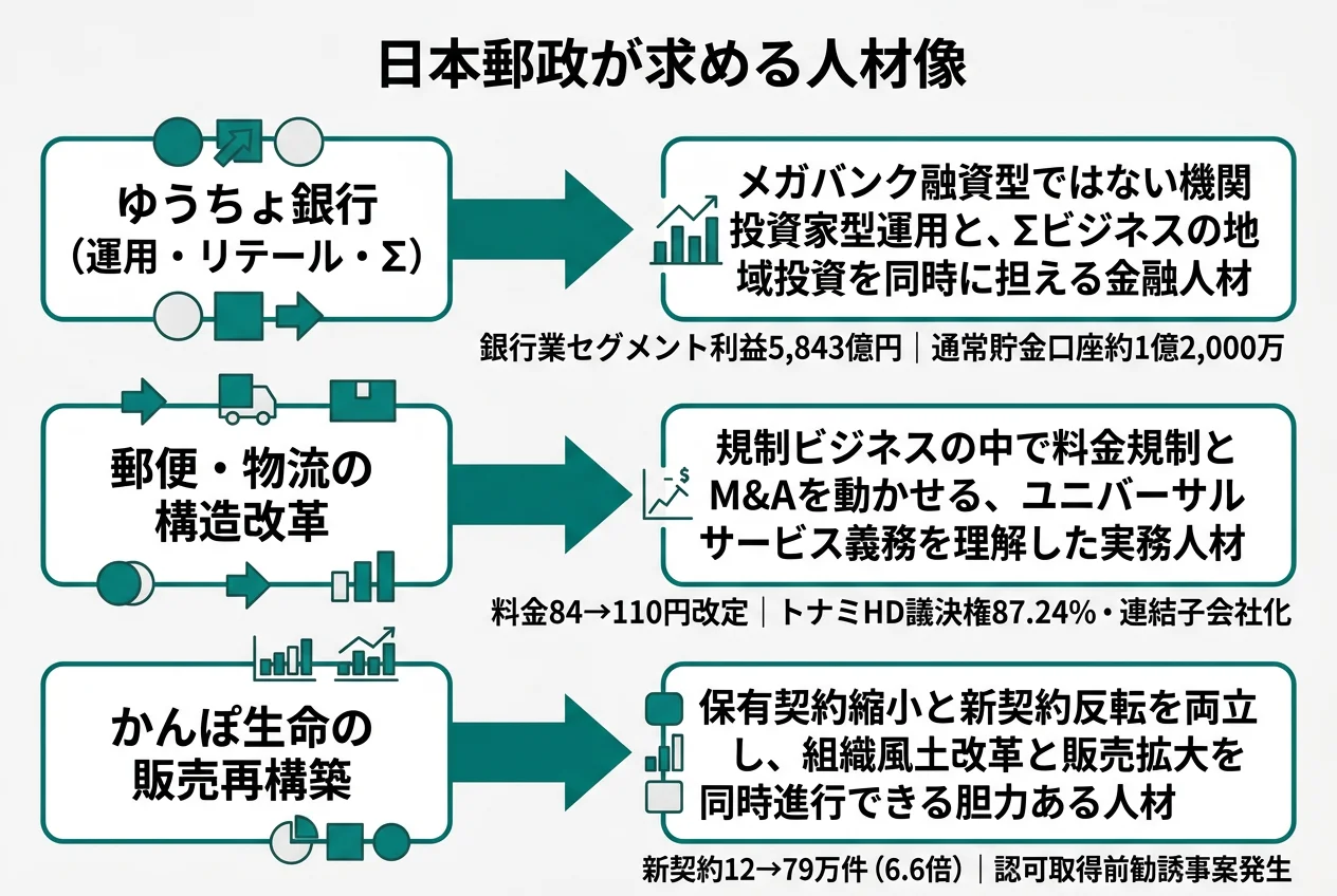 日本郵政が求める人材像