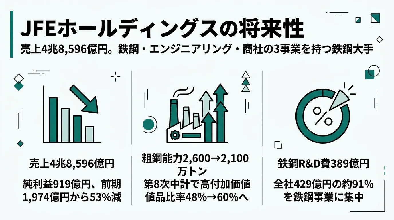 JFEの将来性｜量→質深掘りと革新電気炉の強みとリスク