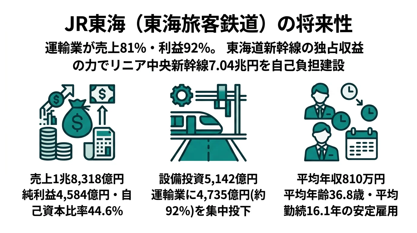 JR東海の将来性｜リニア7兆円×東海道新幹線の強みとリスク