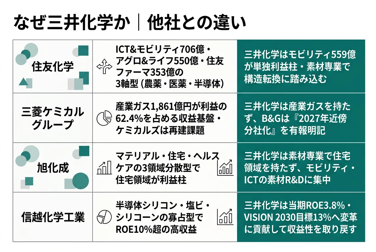 なぜ三井化学か｜他社との違い