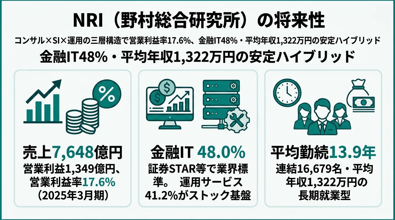 NRIの将来性｜コンサル×IT二刀流の強みとリスク