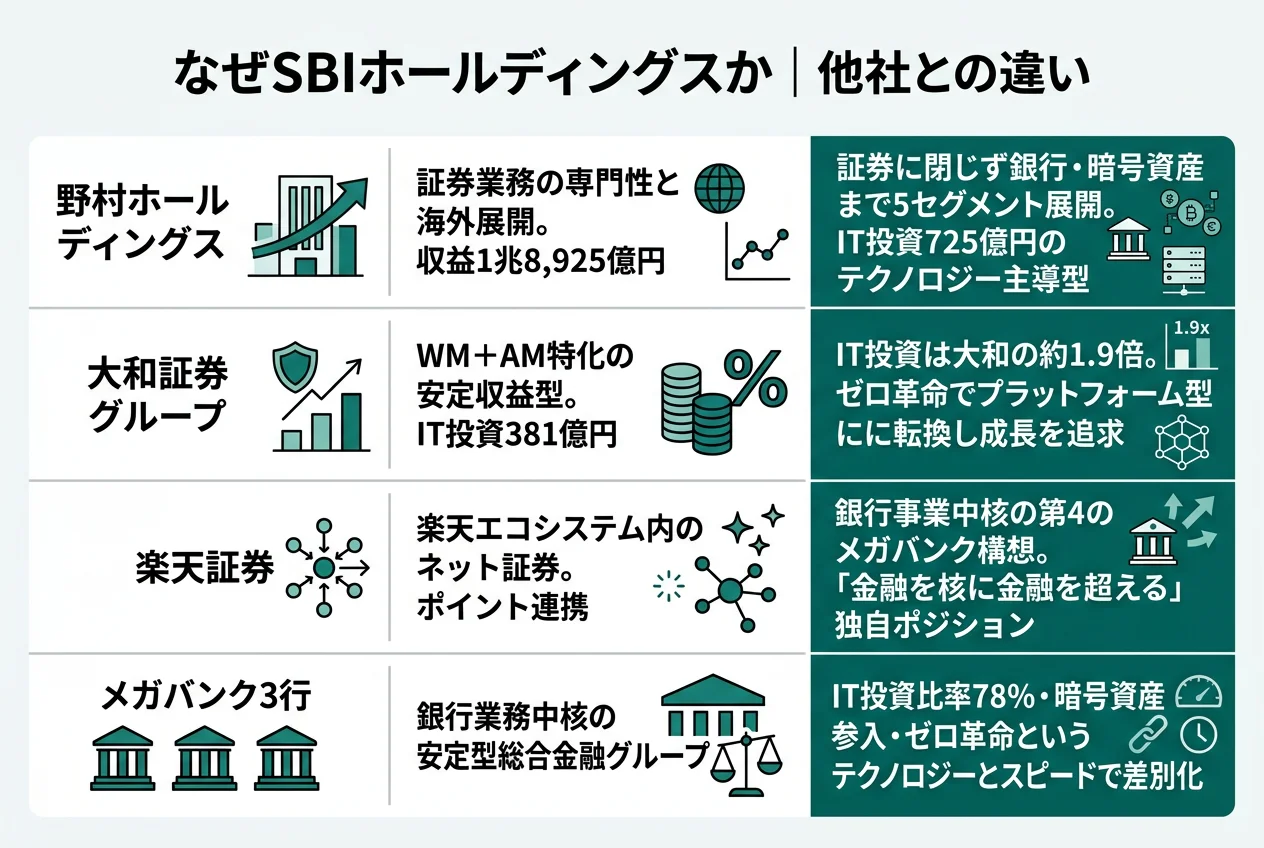 なぜSBIか｜他社との違い