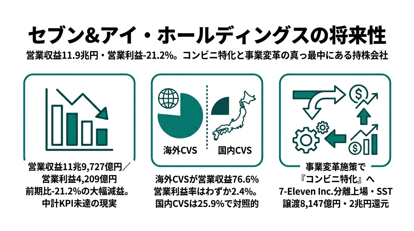 セブン&アイの将来性｜北米7-Eleven×コンビニ特化の強みとリスク