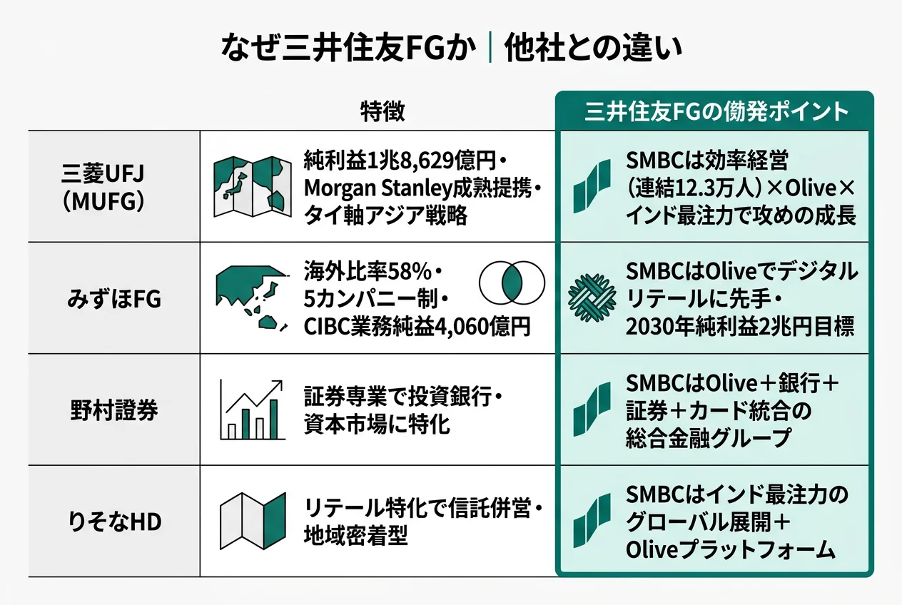 なぜ三井住友FGか｜他社との違い