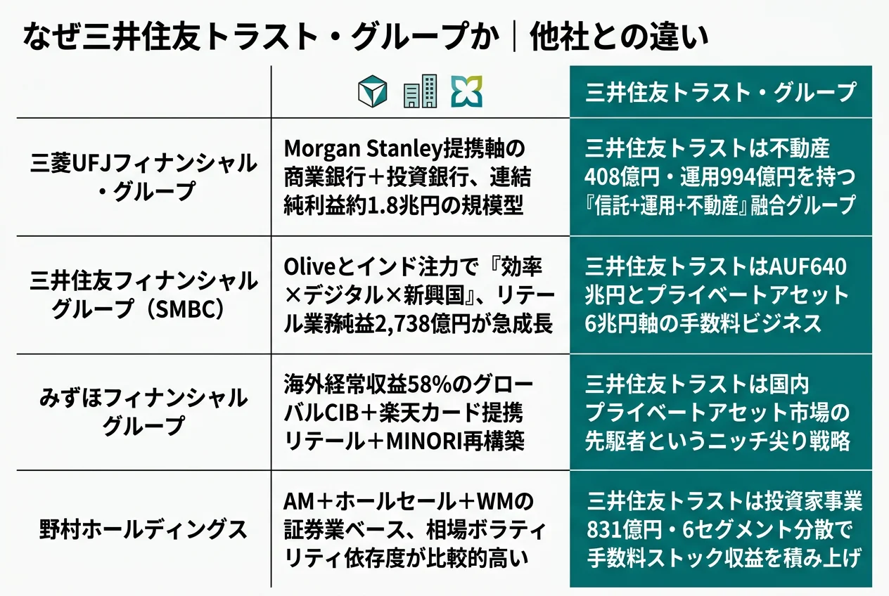 なぜ三井住友トラスト・グループか｜他社との違い