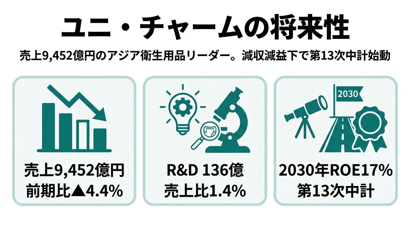 ユニ・チャームの将来性｜減収減益下の構造転換の強みとリスク