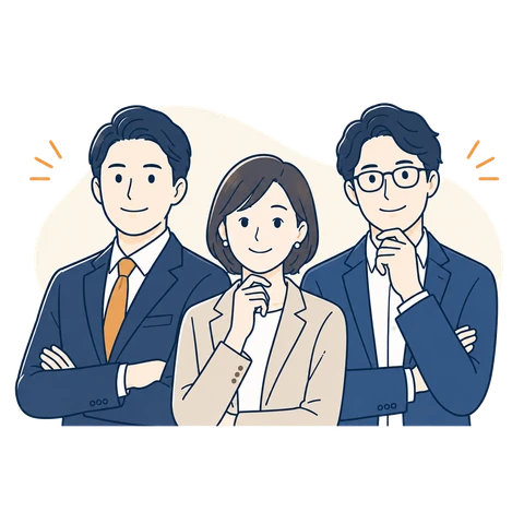 経験ある相談相手 (男女3人の相談員)